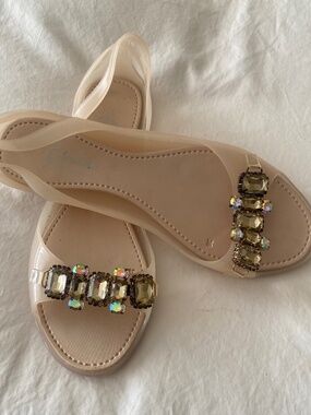Ladies jelly ballet shoes